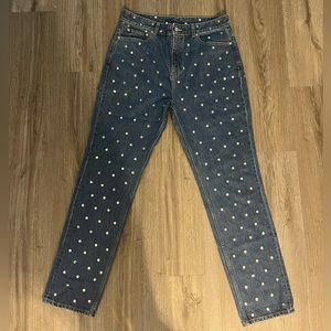 GANNI studded denim